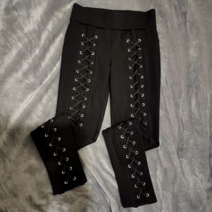 Punk Lace up leggings